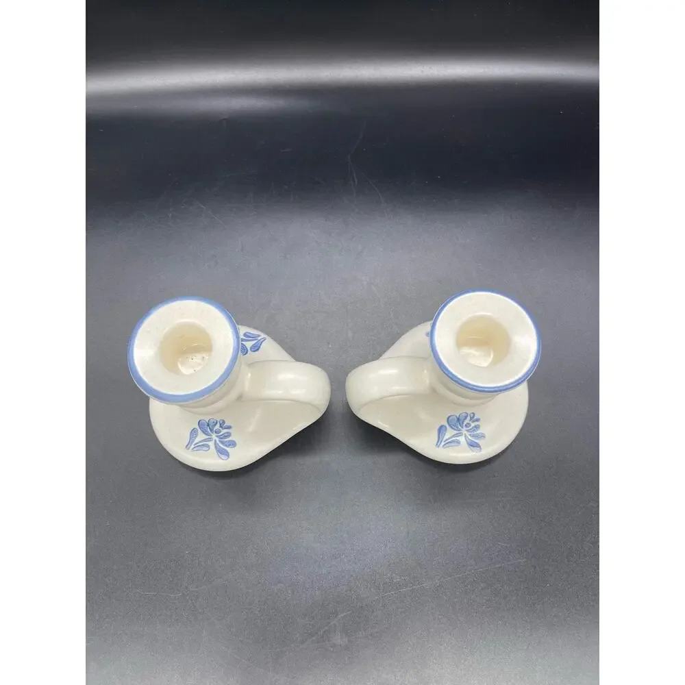 Vintage Pfaltzgraff Yorktowne Pair of Candle Stick Holders 3.75”